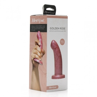 Фаллоимитатор Fleshlight Her Spot Golden Rose Small маленький - 13,5 см