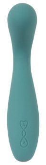 Бирюзовый вибратор для точки G The Magician G-Spot Vibrator - 19 см.