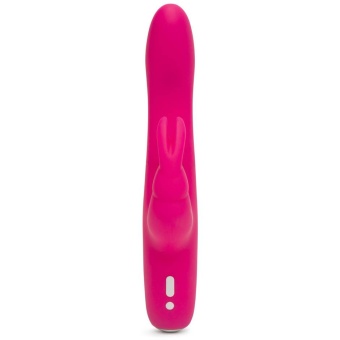 Вибратор Happy Rabbit Slimline Curve розовый - 24 см