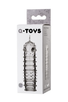Стимулирующая насадка на пенис с усиками ToyFa A-Toys - 15,3 см