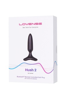 Тонкая анальная пробка Lovense Hush 2 XS с приложением
