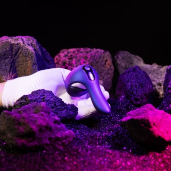 Фиолетовое эрекционное виброкольцо Solar