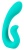 Бирюзовый вибратор NAIRA Dual Heads Vibrator - 17,5 см. Бирюзовый вибратор NAIRA Dual Heads Vibrator - 17,5 см.