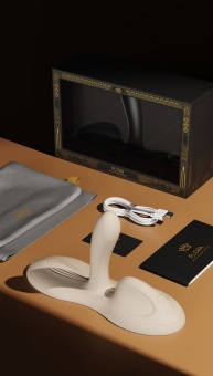 Вибрирующая подушка с функцией нагрева Zalo Flora белая