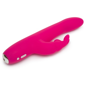 Вибратор Happy Rabbit Slimline Curve розовый - 24 см
