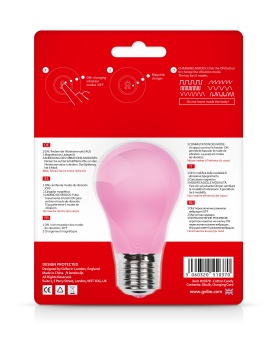 Силиконовая лампочка с вибрацией Gvibe Gbulb розовая