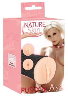 Мастурбатор двухсторонний вагина и попка Nature Skin Pussy&Ass