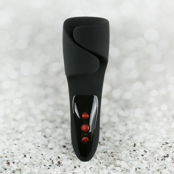 Черный вибромастурбатор с пульсацией Apollo Черный вибромастурбатор с пульсацией Apollo