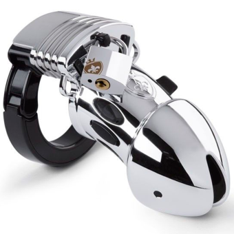 Пояс верности Mystim Pubic Enemy No 1 Silver Edition с электростимуляцией