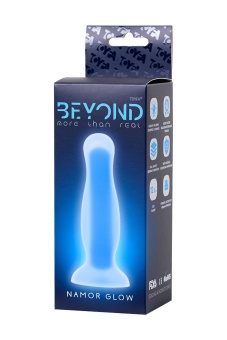 Светящаяся в темноте анальная пробка Beyond Namor Glow - 12,5 см