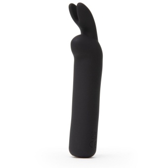 Черная вибропуля с ушками Rechargeable Rabbit Ears Bullet Vibrator