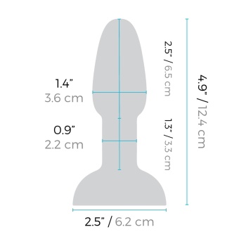 Анальная вибропробка с ротацией b-Vibe Rimming Petite чёрная