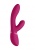 Вибратор Kyra с пульсацией на клиторальном стимуляторе розовый - 21,3 см