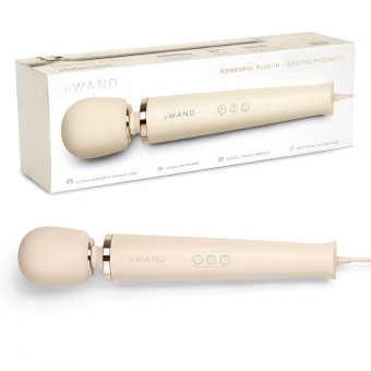 Проводной вибромассажер Le Wand Plug-In кремовый