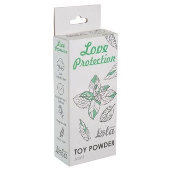 Пудра для игрушек ароматизированная Love Protection Мята - 15 гр
