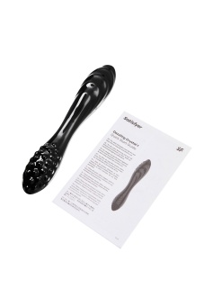 Двухсторонний стеклянный фаллоимитатор Satisfyer Dazzling Crystal 1 черный