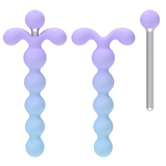 Анальная виброёлочка Youivic голубая