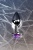 Анальная пробка с фиолетовым кристаллом ToyFa Metal - 8 см