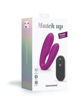 Лиловый вибратор для пар Match Up Couple Vibrator with Remote Control