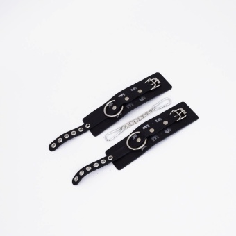 Черные кожаные наручники Sex