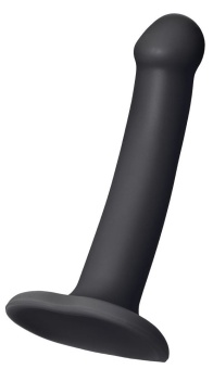 Гибкий фаллоимитатор на присоске Strap-on-me S 17 см черный