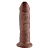 Фаллоимитатор на присоске King Cock 23 см коричневый