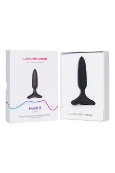 Тонкая анальная пробка Lovense Hush 2 XS с приложением