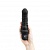 Черный вибратор-реалистик 6  Realistic Vibrator - 17 см.