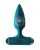 Бирюзовая анальная пробка с перезаряжаемой вибропулей Glory 2.0 - 11 см.