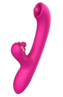 Розовый вибратор-кролик с усиленной стимуляцией точки G