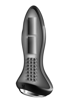 Вибропробка с ротацией и приложением Satisfyer Rotator Plug 1+ чёрная