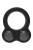 Черное эрекционное кольцо с утяжелителями Cockring Dual Weight