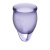 Набор из 2 менструальных чаш с петелькой Satisfyer фиолетовый