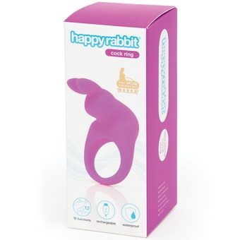 Эрекционное виброкольцо Happy Rabbit фиолетовое
