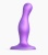 Изогнутый фаллоимитатор Strap-On-Me Dildo Plug Curvy размер S 12,5 см фиолетовый