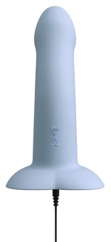 Вибратор с присоской в виде сердца Heart Guy голубой