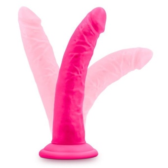 Розовый фаллоимитатор 7.5 Inch Silicone Dual Density Cock - 19 см.