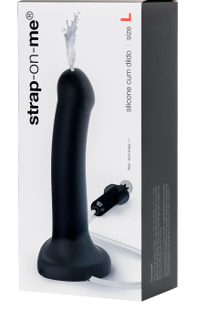 Фаллоимитатор с эффектом семяизвержения Strap-on-me L чёрный 19,5 см