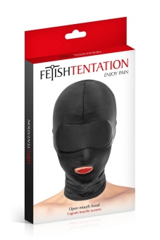 Закрытая маска на голову Fetish Tentation с прорезью для рта