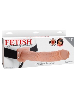 Фаллопротез Hollow Strap-On Flesh телесный 29 см