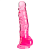 Гелевый фаллоимитатор с мошонкой King Cock Clear 16 см розовый