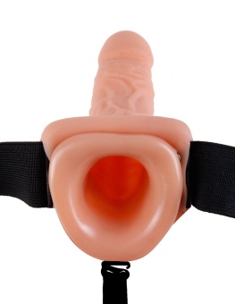 Фаллопротез Hollow Strap-On Flesh телесный 29 см