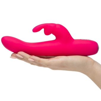 Вибратор Happy Rabbit Slimline Curve розовый - 24 см