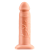 Реалистичный фаллопротез Silicone Hollow Extension телесный - 20 см