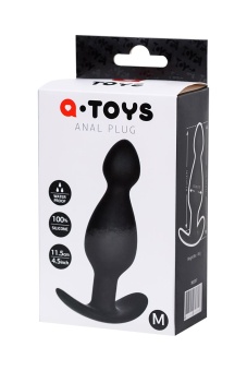 Анальная пробка ToyFa A-Toys размер M черная