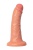 Телесный фаллоимитатор на присоске RealStick CALIBER - 20 см.