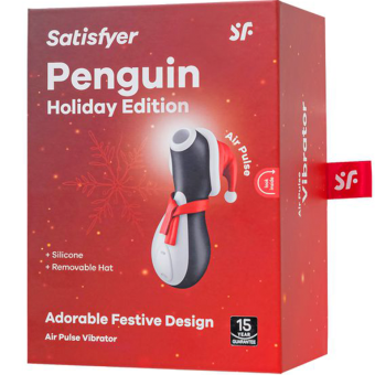 Вакуумный клиторальный стимулятор Satisfyer Penguin Holiday Edition