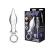 Металлический плаг с кольцом Stainless Steel Metal Tapered Butt Plug With Loop Hardware - 10 см.