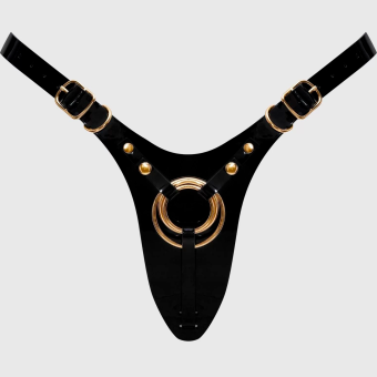 Пояс для страпона Strap-On-Me Leatherette Harness Fabulous чёрный
