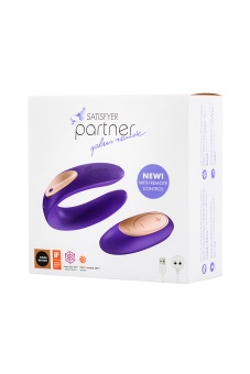Вибратор для пар с пультом управления Satisfyer Partner Toy Plus Remote фиолетовый